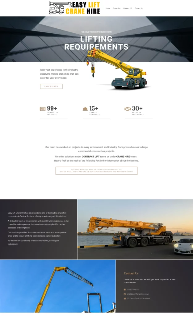 Easy Lift Crane Hire UK