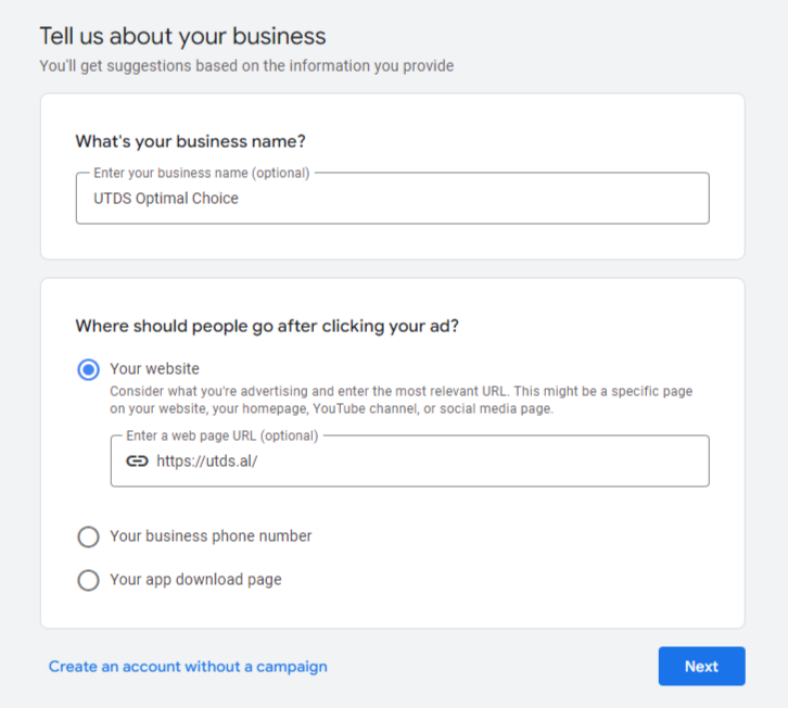 Create Your Google Ads Account